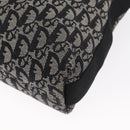 Christian Dior Trotter Canvas Shoulder Bag Black Silver Auth 153644-13