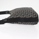 Christian Dior Trotter Canvas Shoulder Bag Black Silver Auth 153644-5