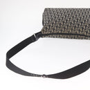 Christian Dior Trotter Canvas Shoulder Bag Black Silver Auth 153644-7