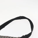 Christian Dior Trotter Canvas Shoulder Bag Black Silver Auth 153644-8