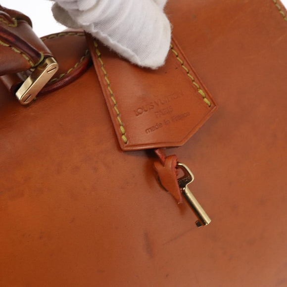 LOUIS VUITTON Nomad Leather Robust 1 Business Bag Beige M85390 LV Auth 153647