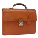 LOUIS VUITTON Nomad Leather Robust 1 Business Bag Beige M85390 LV Auth 153647-1