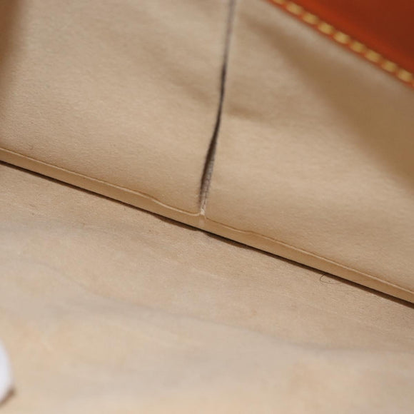 LOUIS VUITTON Nomad Leather Robust 1 Business Bag Beige M85390 LV Auth 153647