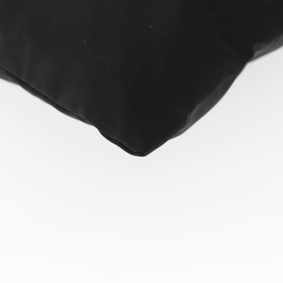 PRADA Shoulder Bag Nylon Black Silver Auth 153649