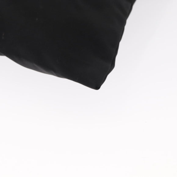 PRADA Shoulder Bag Nylon Black Silver Auth 153649