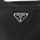 PRADA Shoulder Bag Nylon Black Silver Auth 153649-18