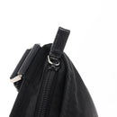 PRADA Shoulder Bag Nylon Black Silver Auth 153649-9