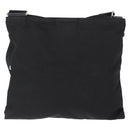 PRADA Shoulder Bag Nylon Black Silver Auth 153649-2