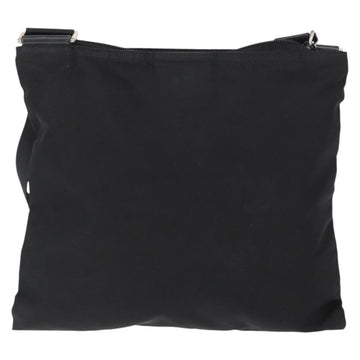 PRADA Shoulder Bag Nylon Black Silver Auth 153649 - 0