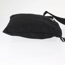 PRADA Shoulder Bag Nylon Black Silver Auth 153649-3
