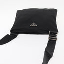 PRADA Shoulder Bag Nylon Black Silver Auth 153649-6