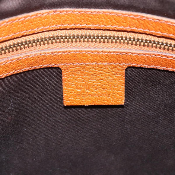 GUCCI GG Canvas Shoulder Bag Beige Gold 120893 Auth 153652