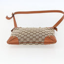 GUCCI GG Canvas Shoulder Bag Beige Gold 120893 Auth 153652-9