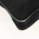 PRADA Shoulder Bag Nylon Black Silver Auth 153653V-18