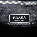 PRADA Shoulder Bag Nylon Black Silver Auth 153653V-22
