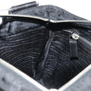 PRADA Shoulder Bag Nylon Black Silver Auth 153653V-24