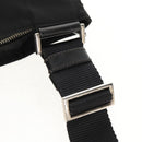 PRADA Shoulder Bag Nylon Black Silver Auth 153653V-8