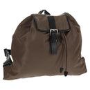 PRADA Backpack Nylon Gray Silver Auth 153654V-1
