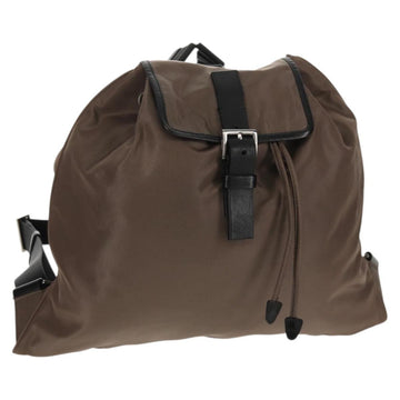 PRADA Backpack Nylon Gray Silver Auth 153654V