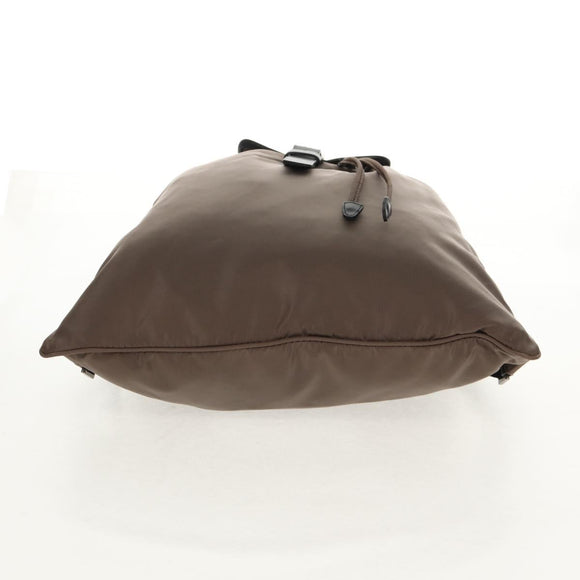 PRADA Backpack Nylon Gray Silver Auth 153654V