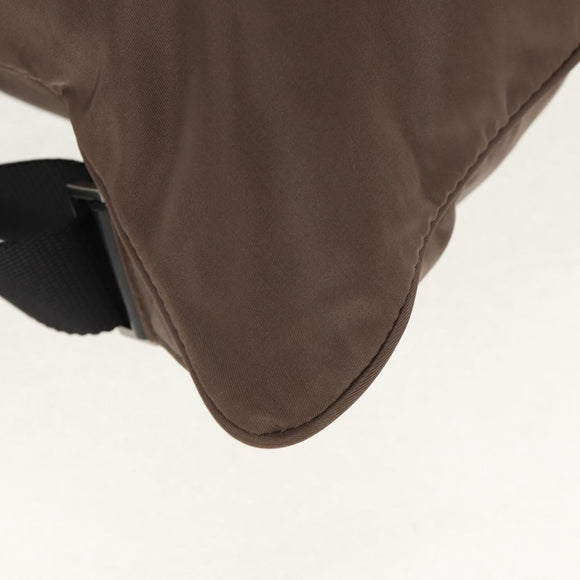 PRADA Backpack Nylon Gray Silver Auth 153654V