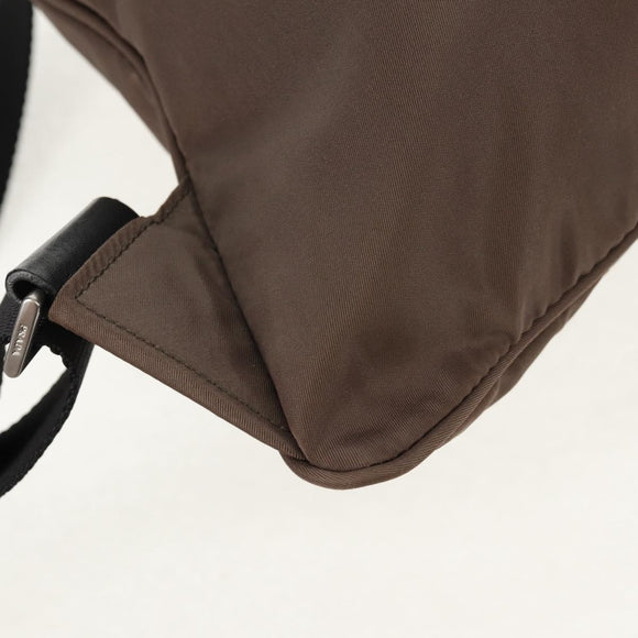 PRADA Backpack Nylon Gray Silver Auth 153654V