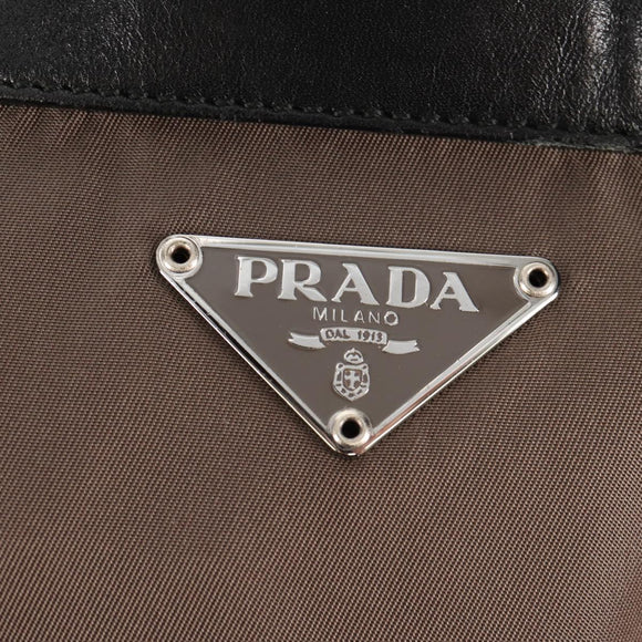 PRADA Backpack Nylon Gray Silver Auth 153654V