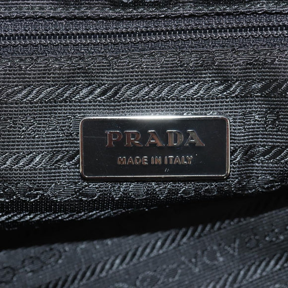 PRADA Backpack Nylon Gray Silver Auth 153654V