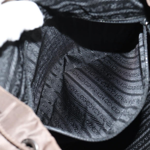 PRADA Backpack Nylon Gray Silver Auth 153654V