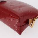 LOUIS VUITTON Monogram Vernis Pochette Pouch Rose Indian M90009 LV Auth 153657V-16