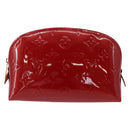 LOUIS VUITTON Monogram Vernis Pochette Pouch Rose Indian M90009 LV Auth 153657V-13