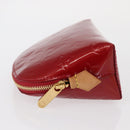 LOUIS VUITTON Monogram Vernis Pochette Pouch Rose Indian M90009 LV Auth 153657V-4