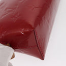 LOUIS VUITTON Monogram Vernis Pochette Pouch Rose Indian M90009 LV Auth 153657V-7