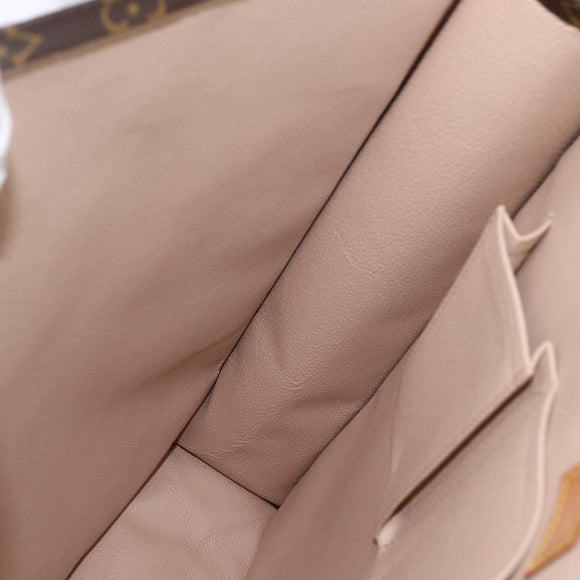 LOUIS VUITTON Monogram Sac Plat Hand Bag M51140 LV Auth 153660V