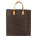 LOUIS VUITTON Monogram Sac Plat Hand Bag M51140 LV Auth 153660V-2
