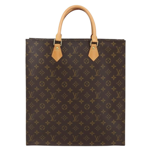 LOUIS VUITTON Monogram Sac Plat Hand Bag M51140 LV Auth 153660V