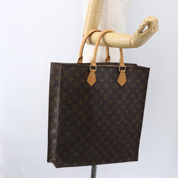LOUIS VUITTON Monogram Sac Plat Hand Bag M51140 LV Auth 153660V