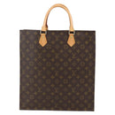 LOUIS VUITTON Monogram Sac Plat Hand Bag M51140 LV Auth 153660V-3