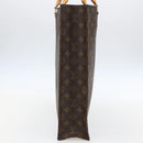 LOUIS VUITTON Monogram Sac Plat Hand Bag M51140 LV Auth 153660V-4