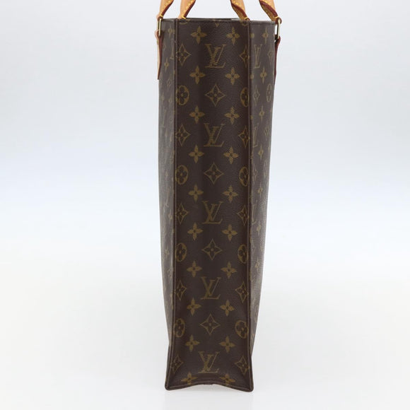 LOUIS VUITTON Monogram Sac Plat Hand Bag M51140 LV Auth 153660V