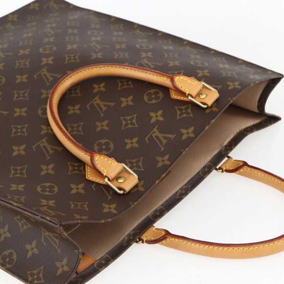 LOUIS VUITTON Monogram Sac Plat Hand Bag M51140 LV Auth 153660V