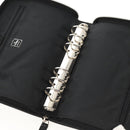 FENDI Zucca Canvas Planner Black Silver Auth 153661V-20