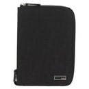 FENDI Zucca Canvas Planner Black Silver Auth 153661V-13