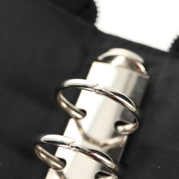 FENDI Zucca Canvas Planner Black Silver Auth 153661V