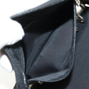 FENDI Zucca Canvas Planner Black Silver Auth 153661V-10