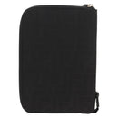 FENDI Zucca Canvas Planner Black Silver Auth 153661V-2