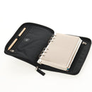 FENDI Zucca Canvas Planner Black Silver Auth 153661V-34