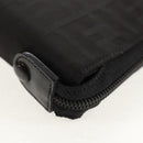 FENDI Zucca Canvas Planner Black Silver Auth 153661V-14