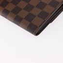 LOUIS VUITTON Damier Ebene Portefeuille Sarah Long Wallet N60491 LV Auth 153662-16