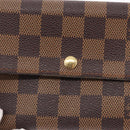 LOUIS VUITTON Damier Ebene Portefeuille Sarah Long Wallet N60491 LV Auth 153662-17